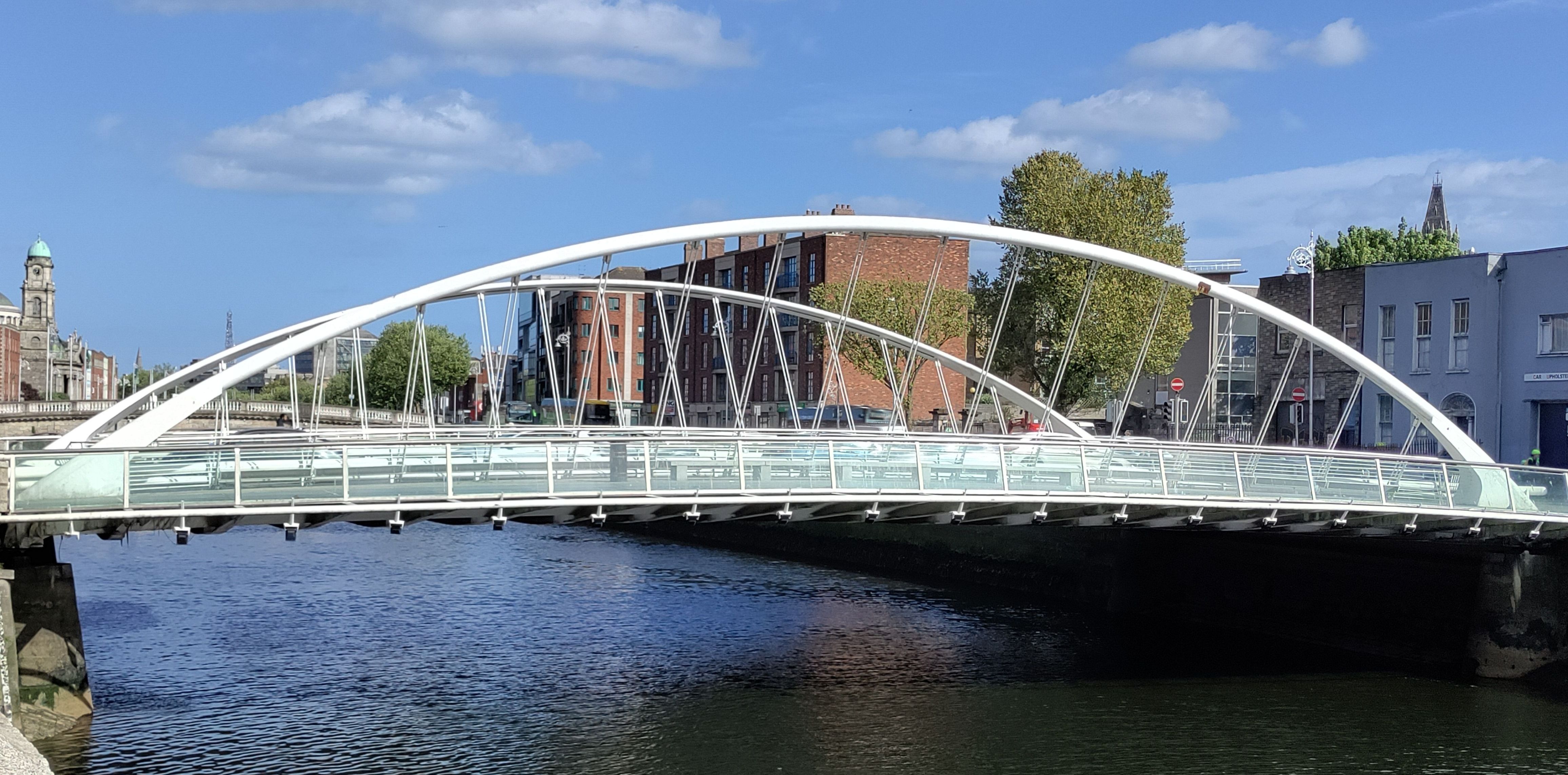James Joyce bridge looking downstream.