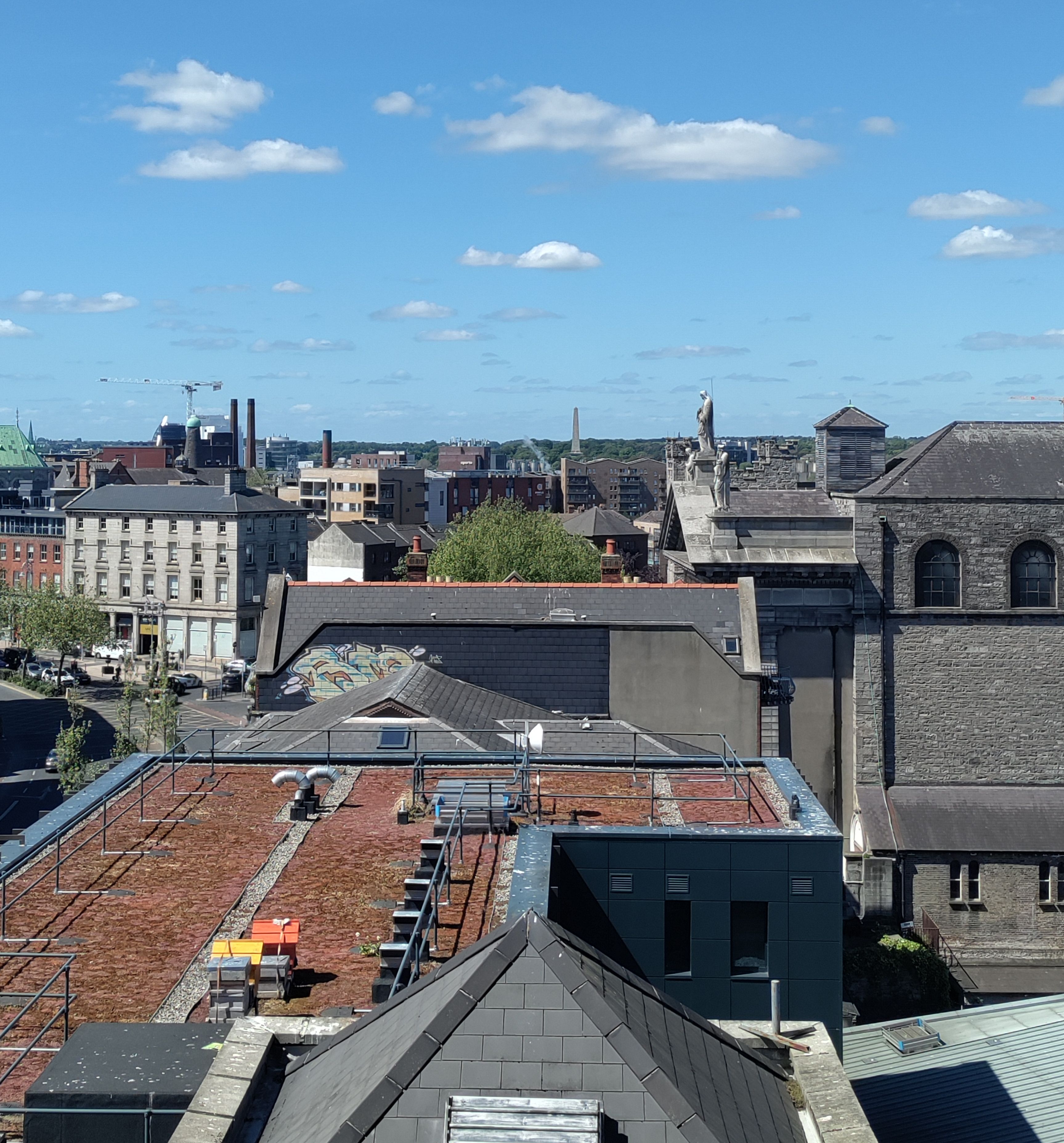 View to the west from the tower at Dublinia.