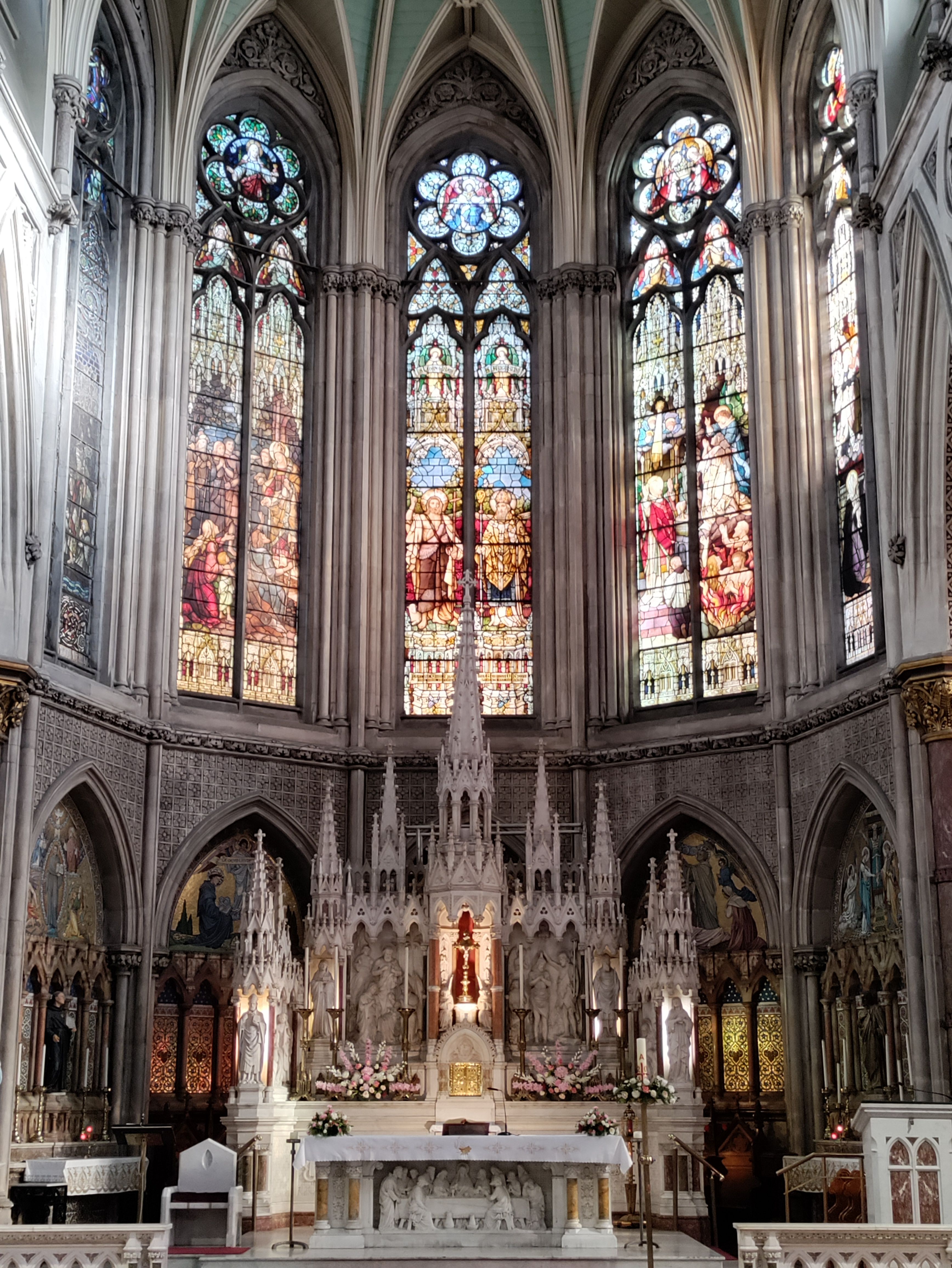 Inside the Church of Saint Augustine and Saint John the Baptist.