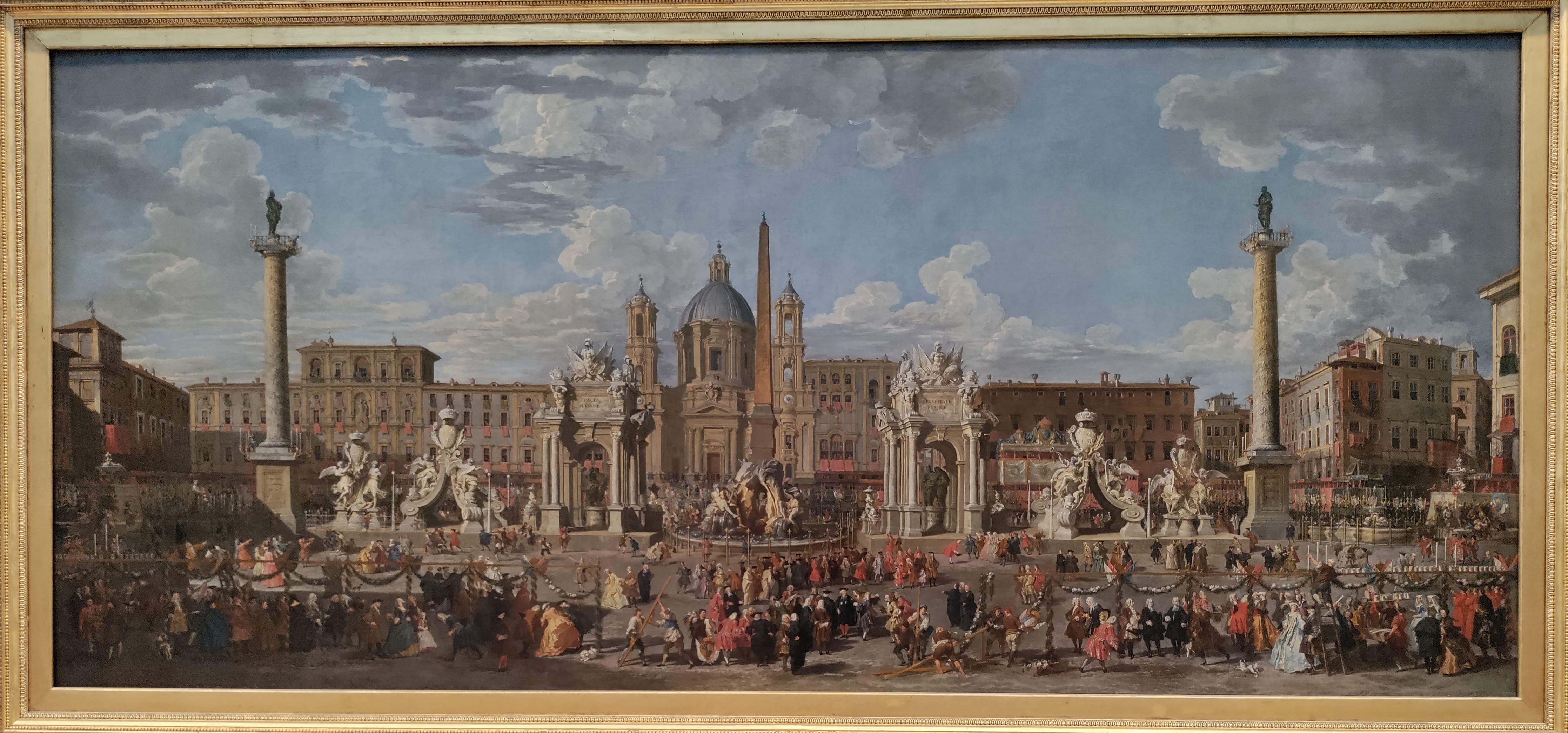 Piazza del Popolo by Giovanni Paolo Panini.